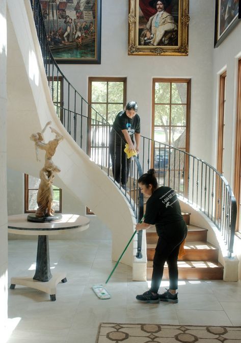 Cleaners Near Me team carefully cleaning a grand Toronto residence