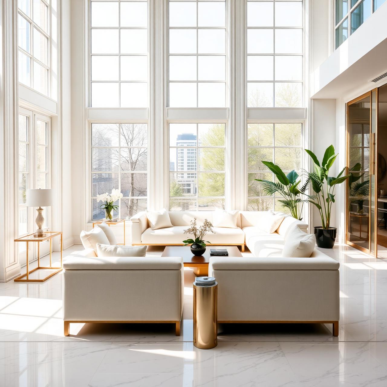 Pristine sunlit Toronto living room